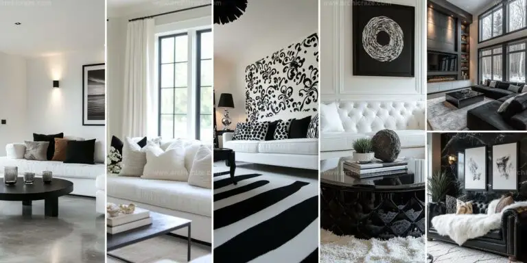 Best Black and White Living Room Ideas