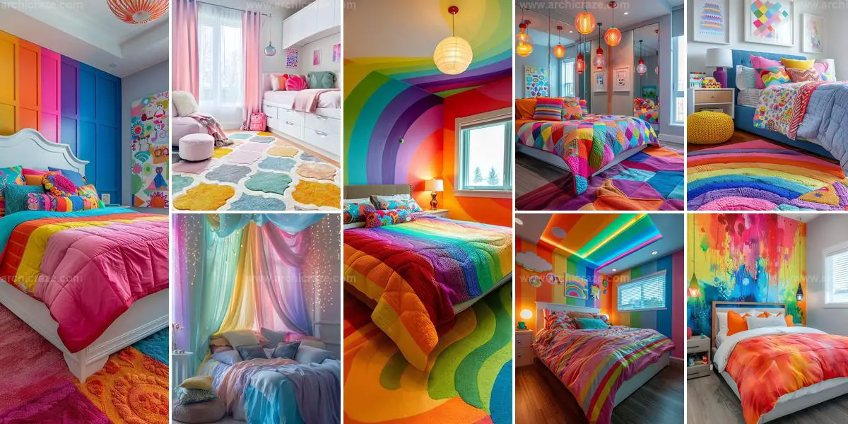 Best Rainbow Bedroom Ideas for Kids